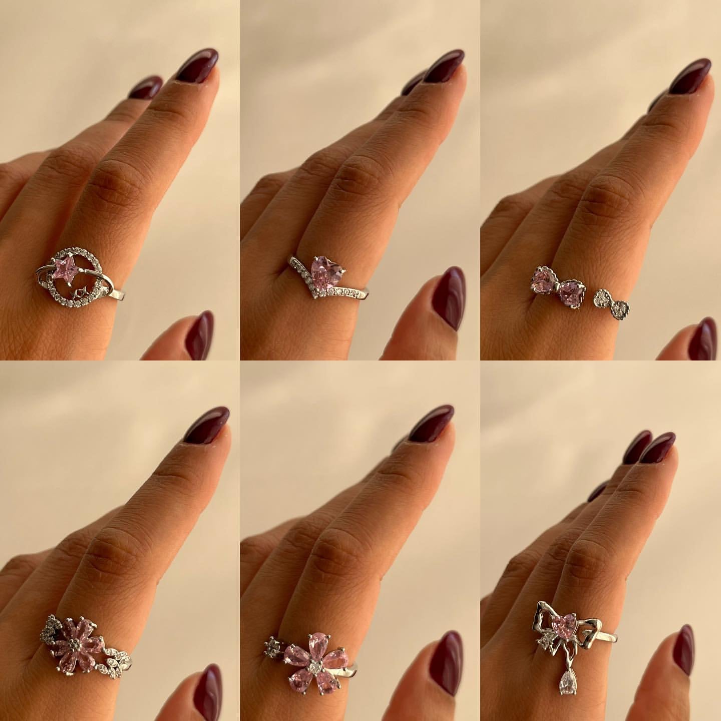 Kyaralane™ Beautiful Adjustable 12 Pcs Multi Combo Ring Set for All Occassions