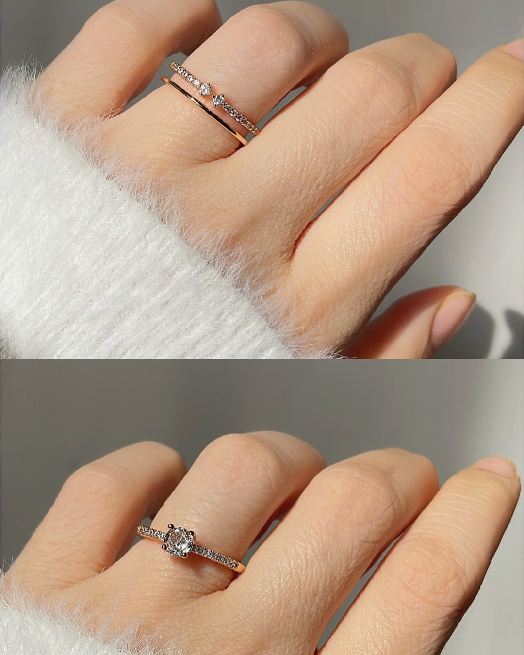 Kyaralane™ Beautiful Adjustable 12 Pcs Multi Combo Ring Set for All Occassions