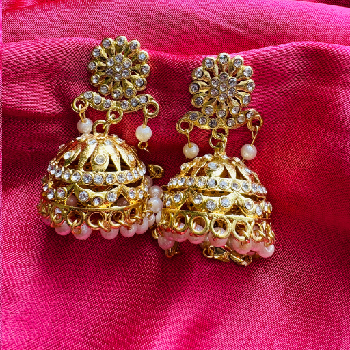 Premium Jaipuri Oxidized Set of 12 Jhumkas Combo With Free 3 Rings Set