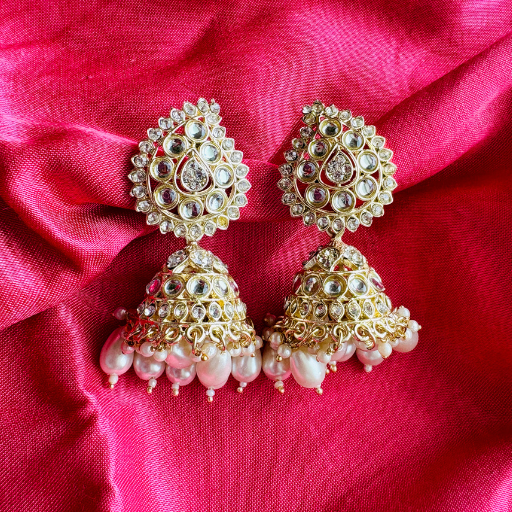 Premium Jaipuri Oxidized Set of 12 Jhumkas Combo With Free 3 Rings Set