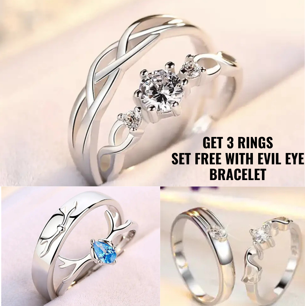 Premium Chain Evil Eye Bracelet Pure Sterling Silver With Free Gift Ring