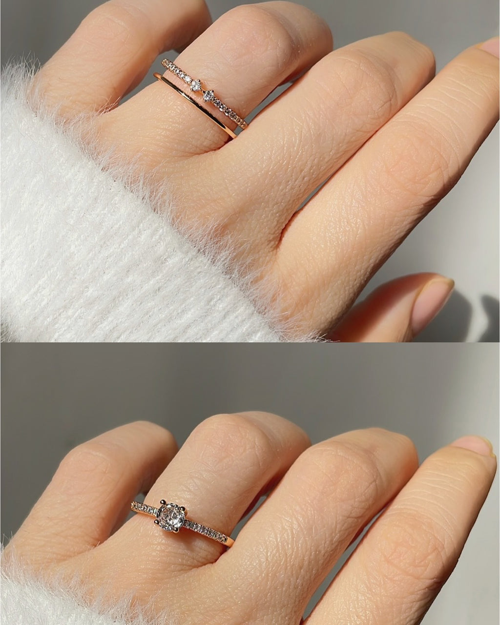 Premium Adjustable Beautiful 12 Pcs Multi Combo Ring Set
