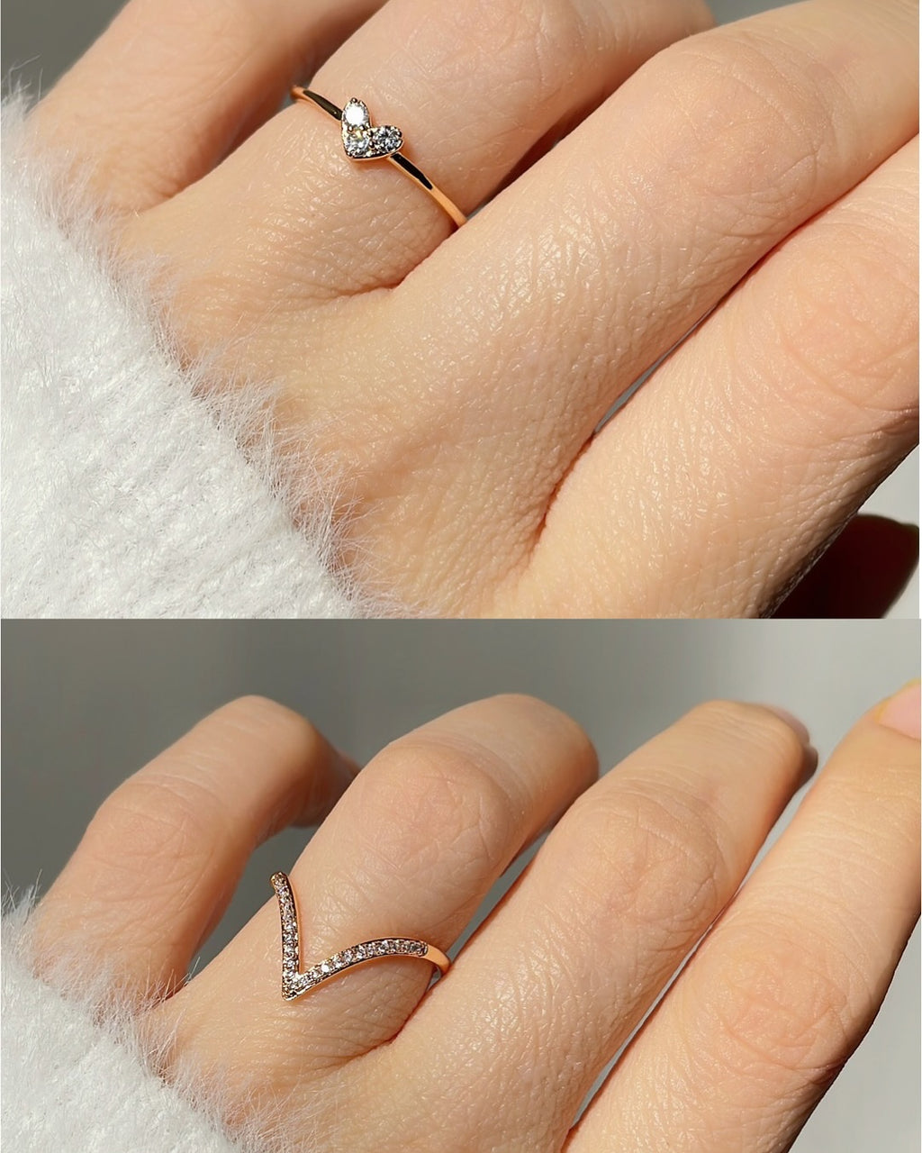 Premium Adjustable Beautiful 12 Pcs Multi Combo Ring Set
