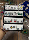 Premium Set Of 12 Oxidised Jhumkas Combo With Velvet Box and Free RINGS SET