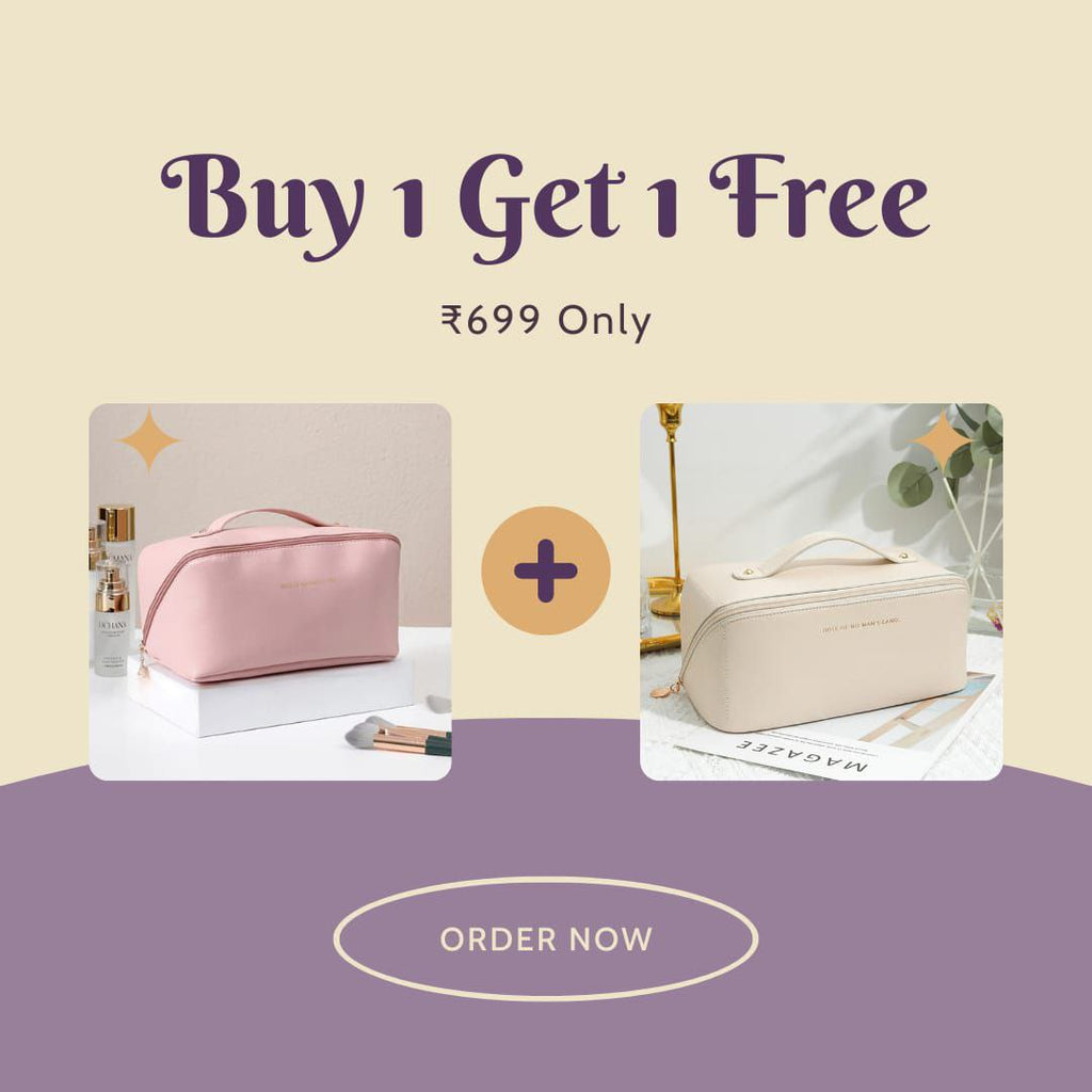 Sleen MAKEUP TRAVEL BAG - (Buy 1 Get 1 Free) 😍