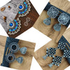 Premium Jaipur Oxidized Set of 12 Jhumkas Combo With Free 3 Rings Set